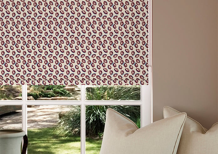 Land & Shore Seedling (Blackout), Red Blue - Twist&Fit Roller Blind - Image 5